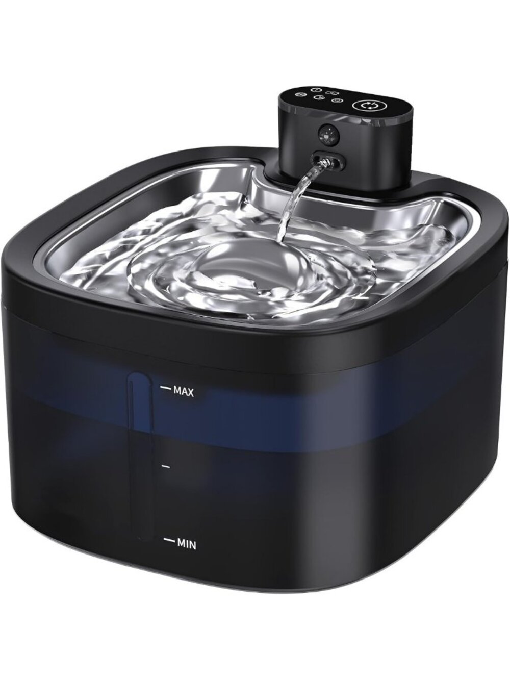 Cordless Cat Water Fountain 3.5L with Motion Sensor, Stainless Steel, Ultra